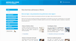 Desktop Screenshot of mons-en-ligne.be